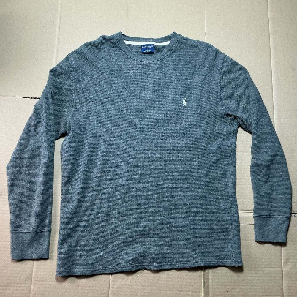 Polo Ralph Lauren women's Sz XL Sleepwear Long Sleeve Shirt Pajama Charcoal Gray